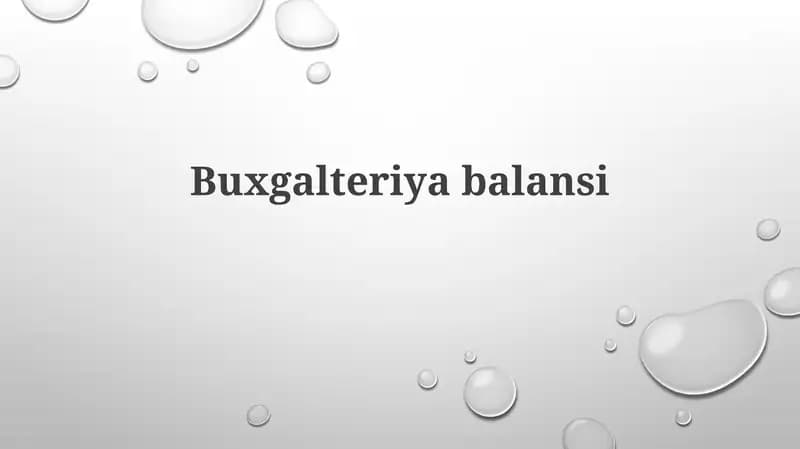 Buxgalteriyabalansi