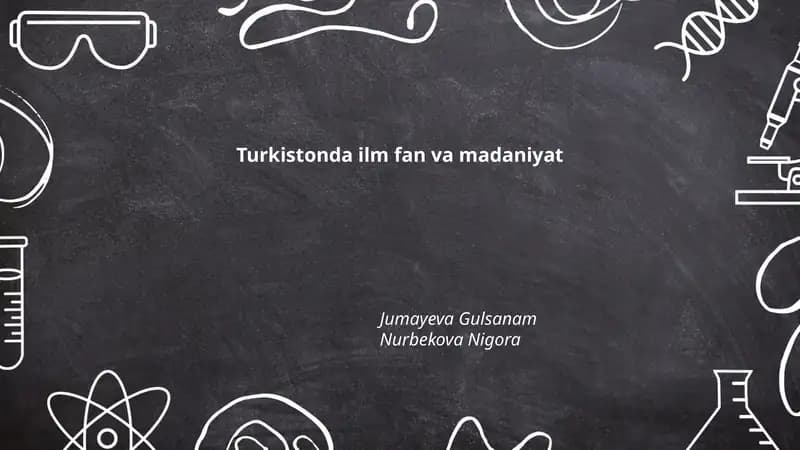 Turkistonda ilm fan va madaniyat
