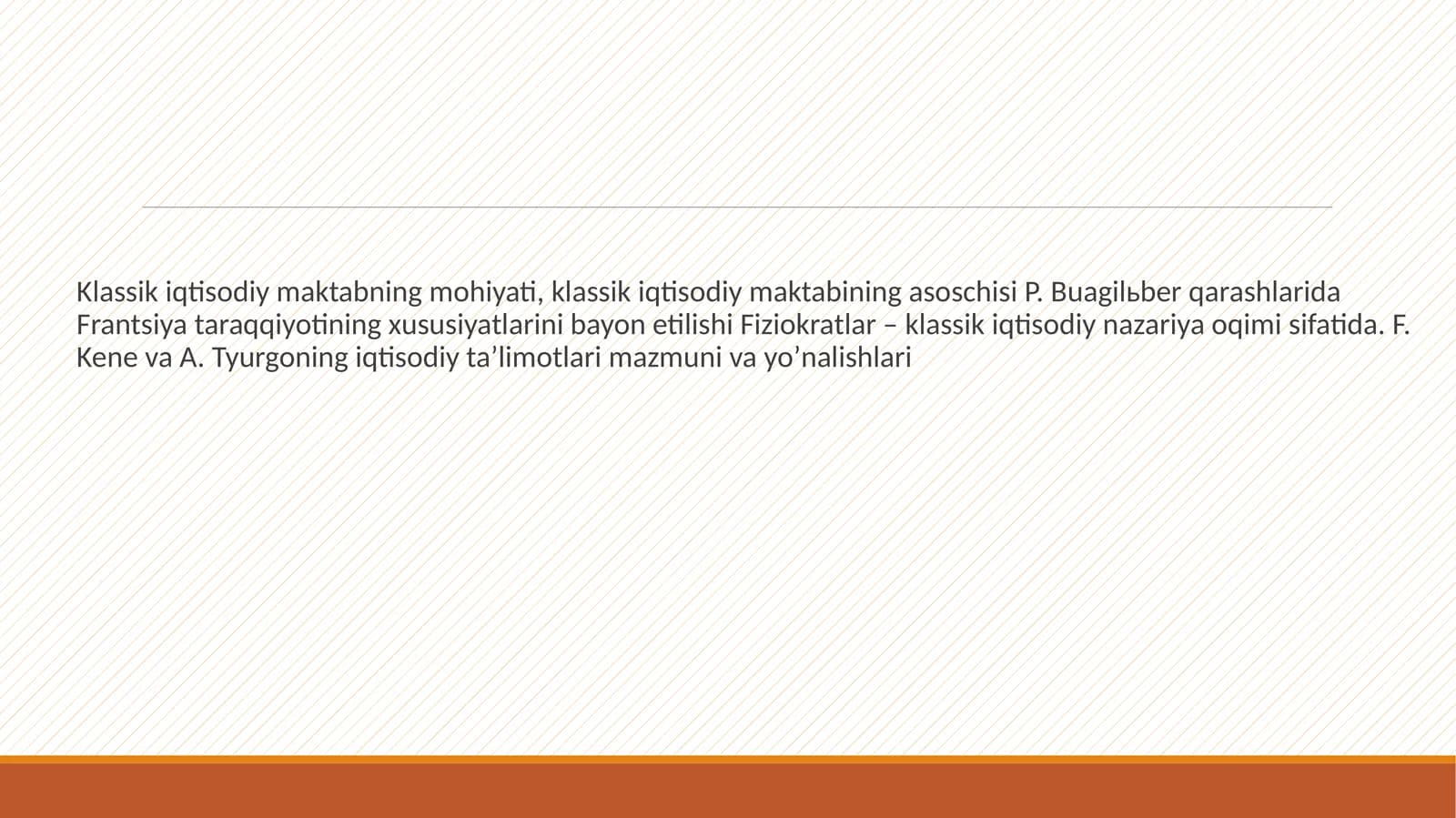 Iqtisodiy ta'limotlar tarixi