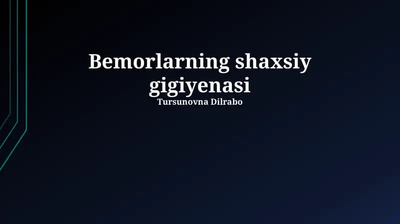 Og'iz bo'shlig'i gigienasi