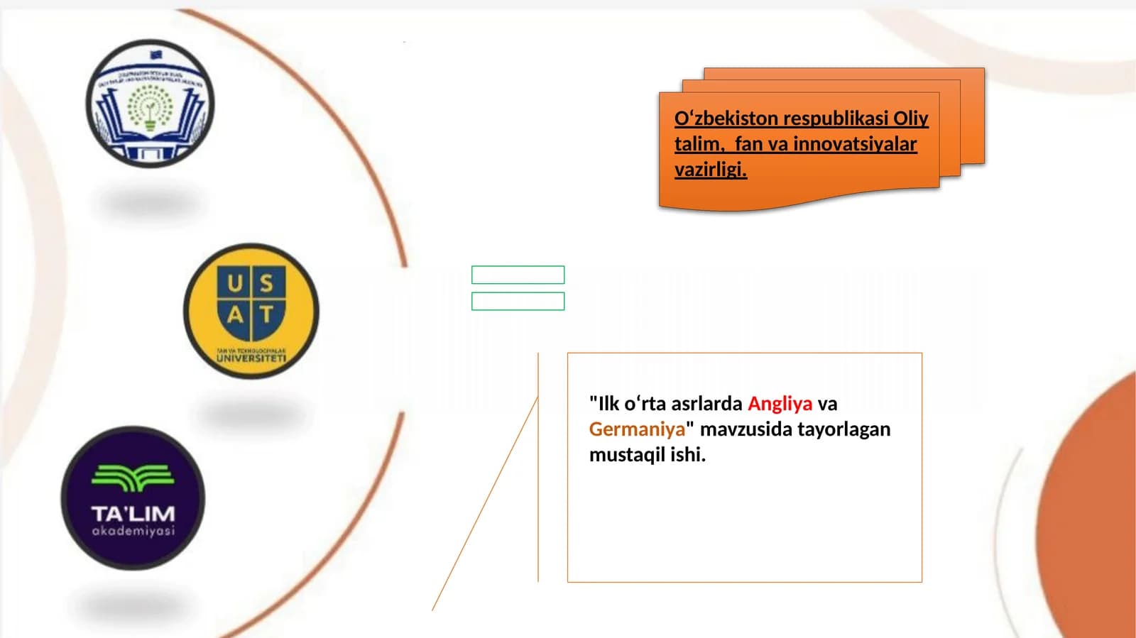 Ilkoʻrtaasrlarda Angliya va Germaniya