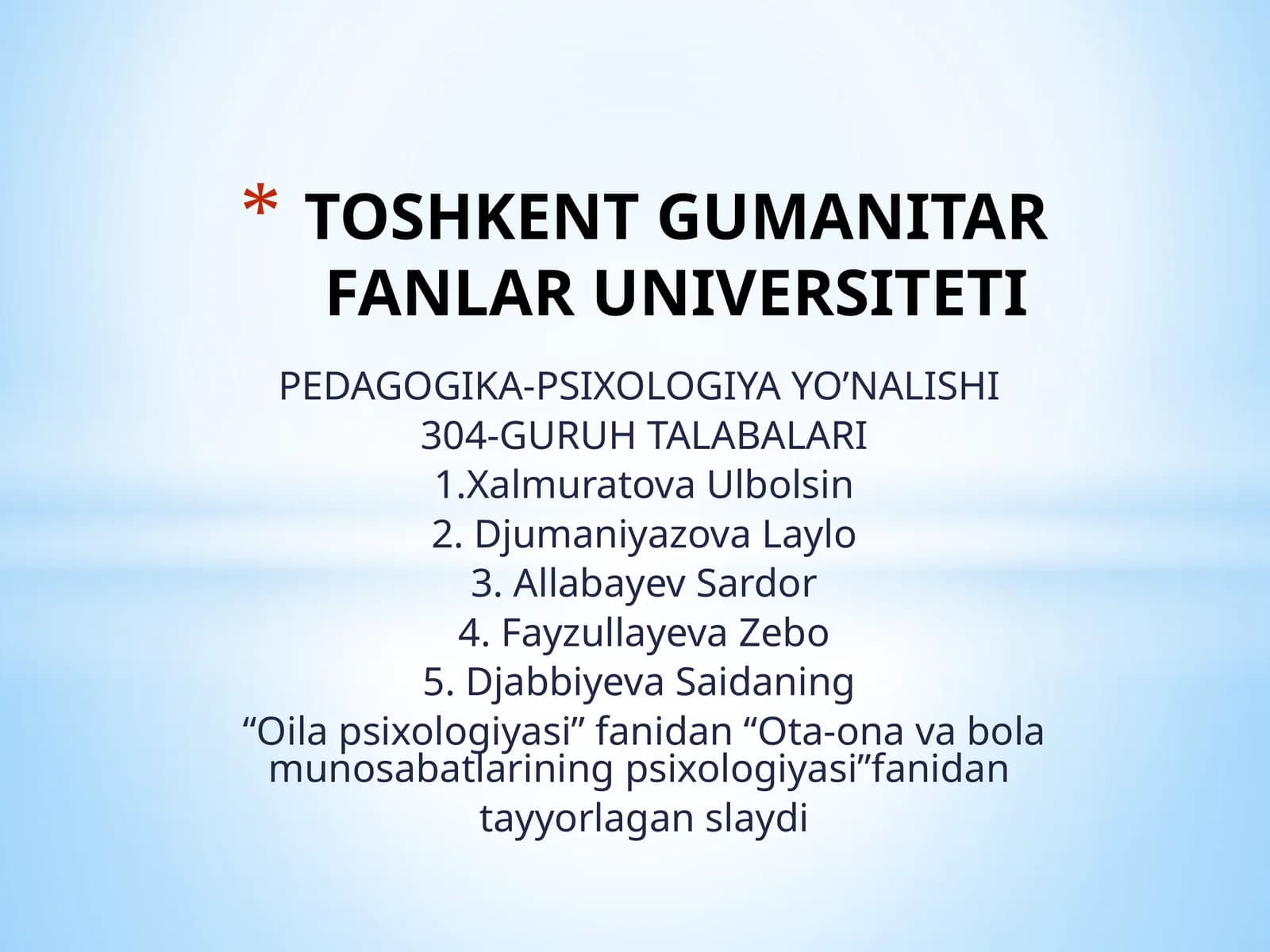 Oilapsixologiyasi