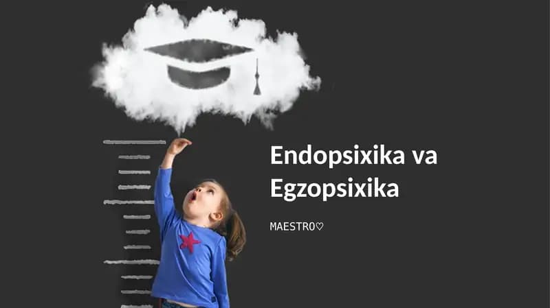 Endopsixika va Egzopsixika