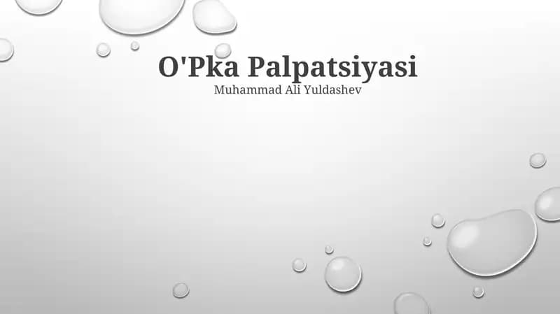O'Pka Palpatsiyasi