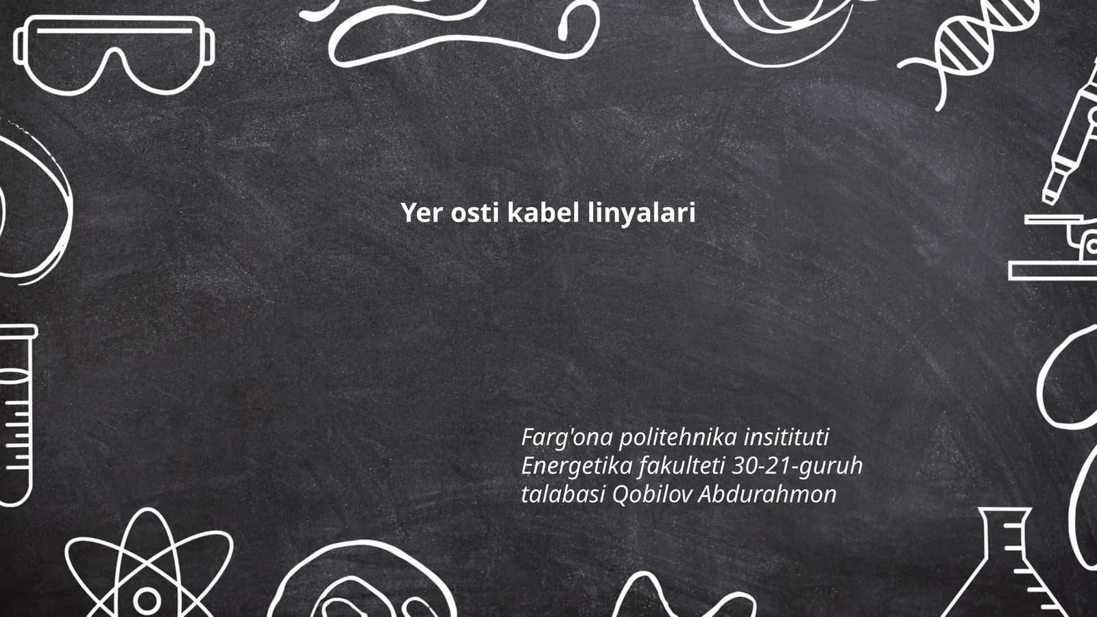 Yer osti kabel linyalari