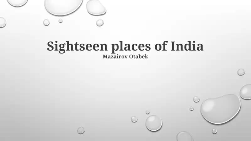 Sightseen places of India
