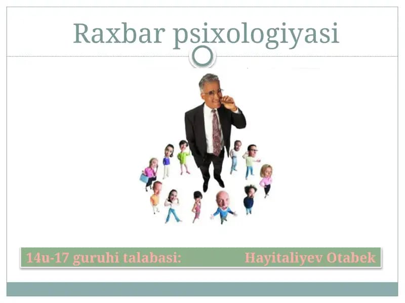 Raxbarpsixologiyasi