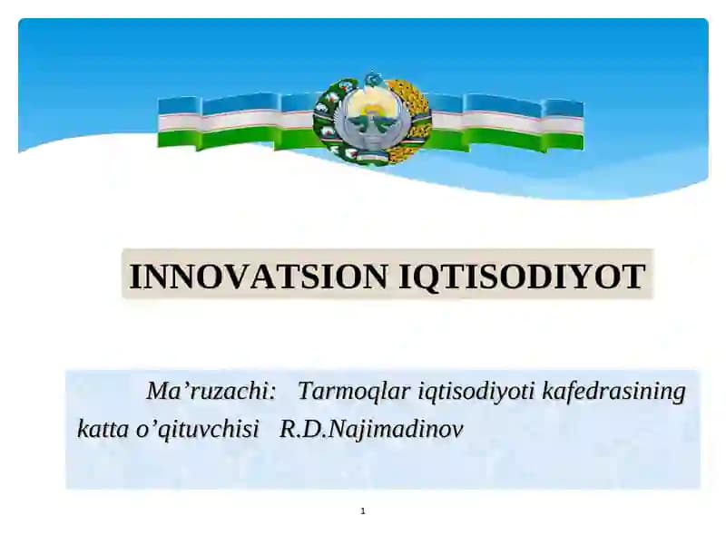 INNOVATSION IQTISODIYOT