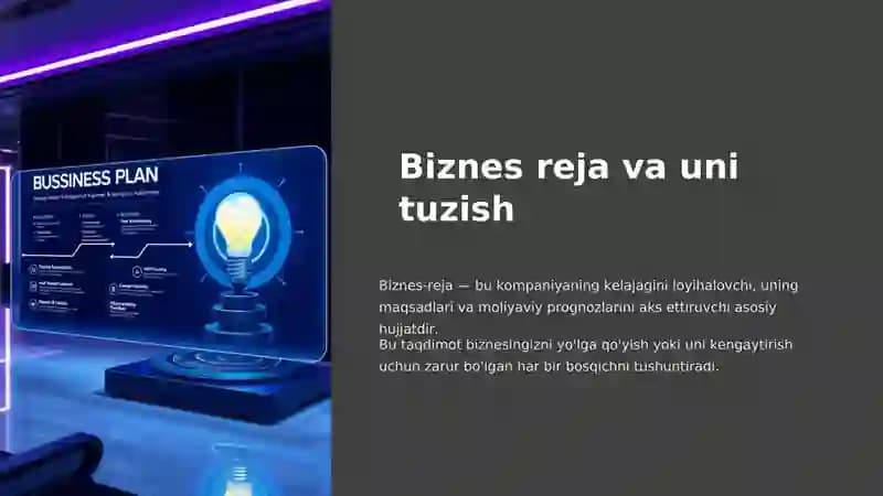 Biznes reja va uni tuzish