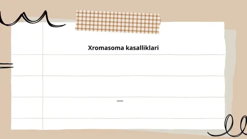 Xromosoma anomaliyalari