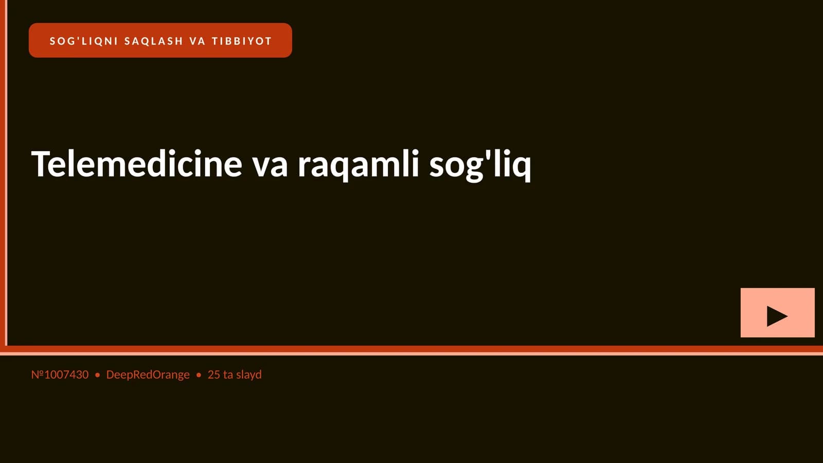 Telemedicine va raqamli sog'liq