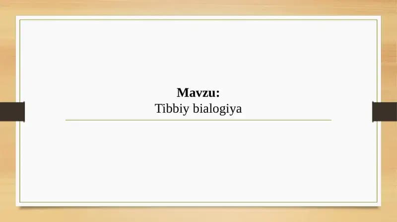 Tibbiybialogiya