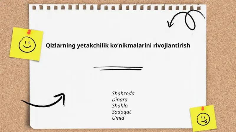 Qizlarning yetakchilik koʻnikmalarini rivojlantirish