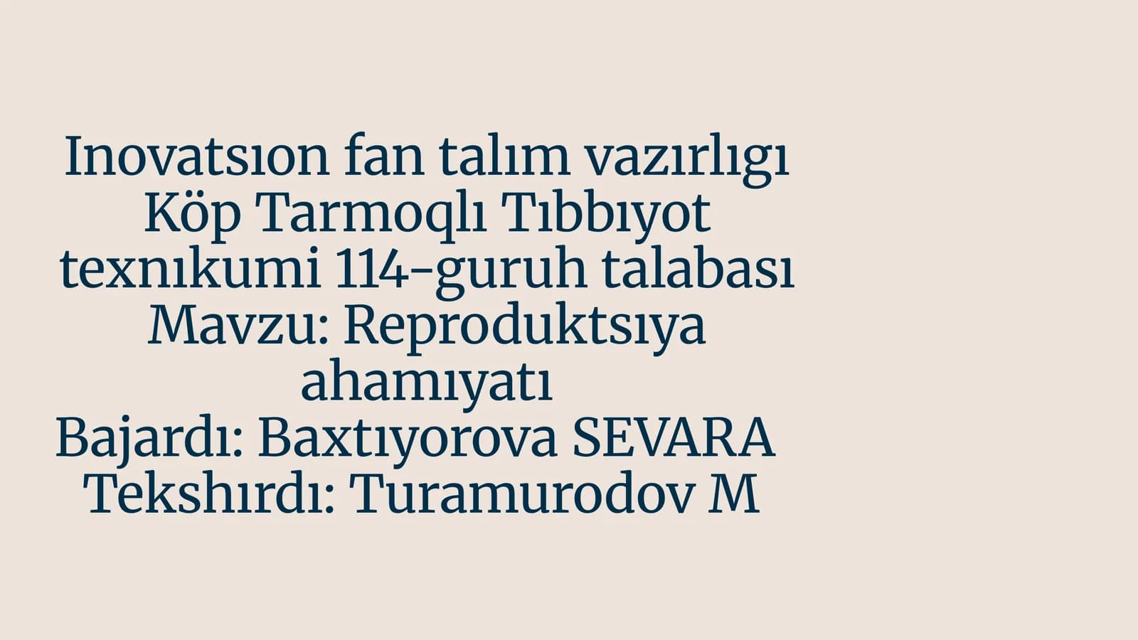 Reproduktsıya ahamıyatı