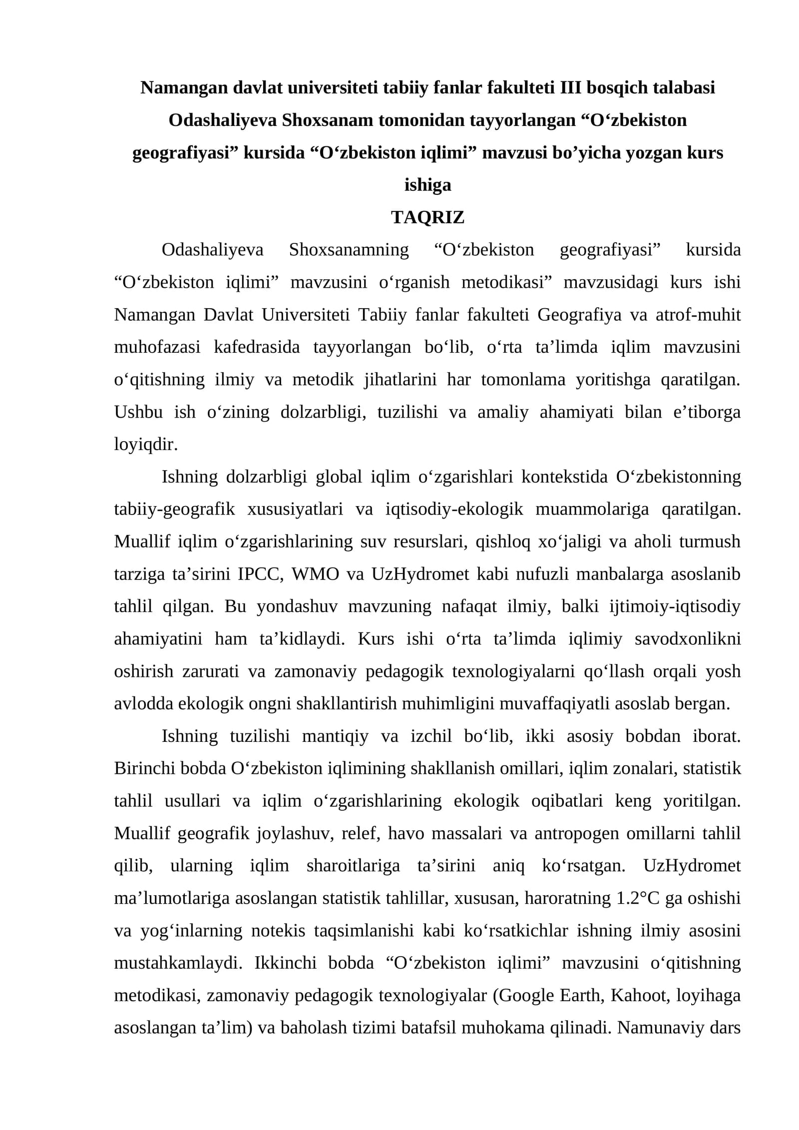Oʻzbekiston iqlimi