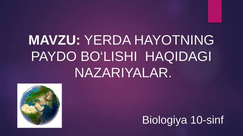 Biologiya 10-sinf