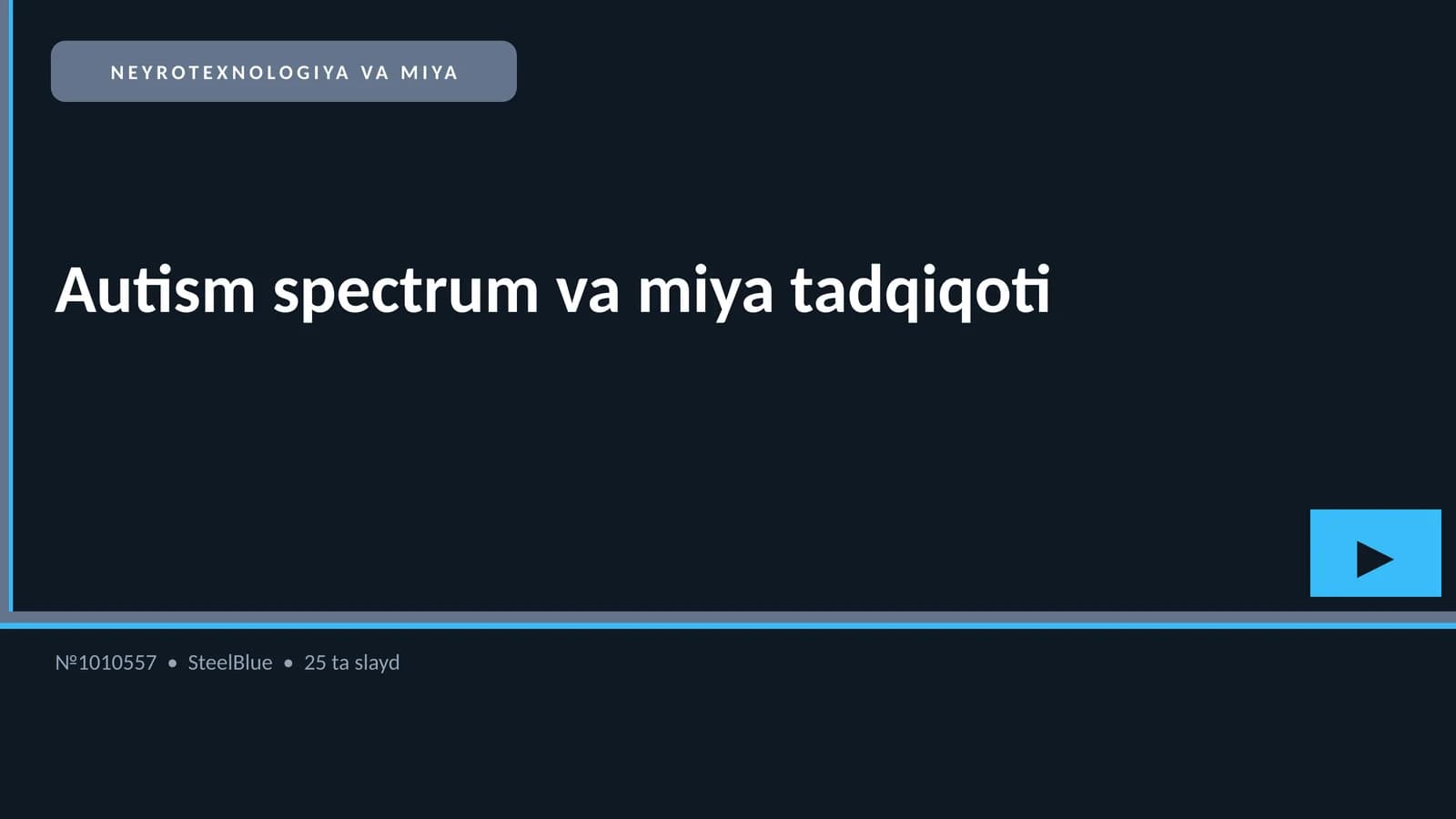Autism spectrum va miya tadqiqoti
