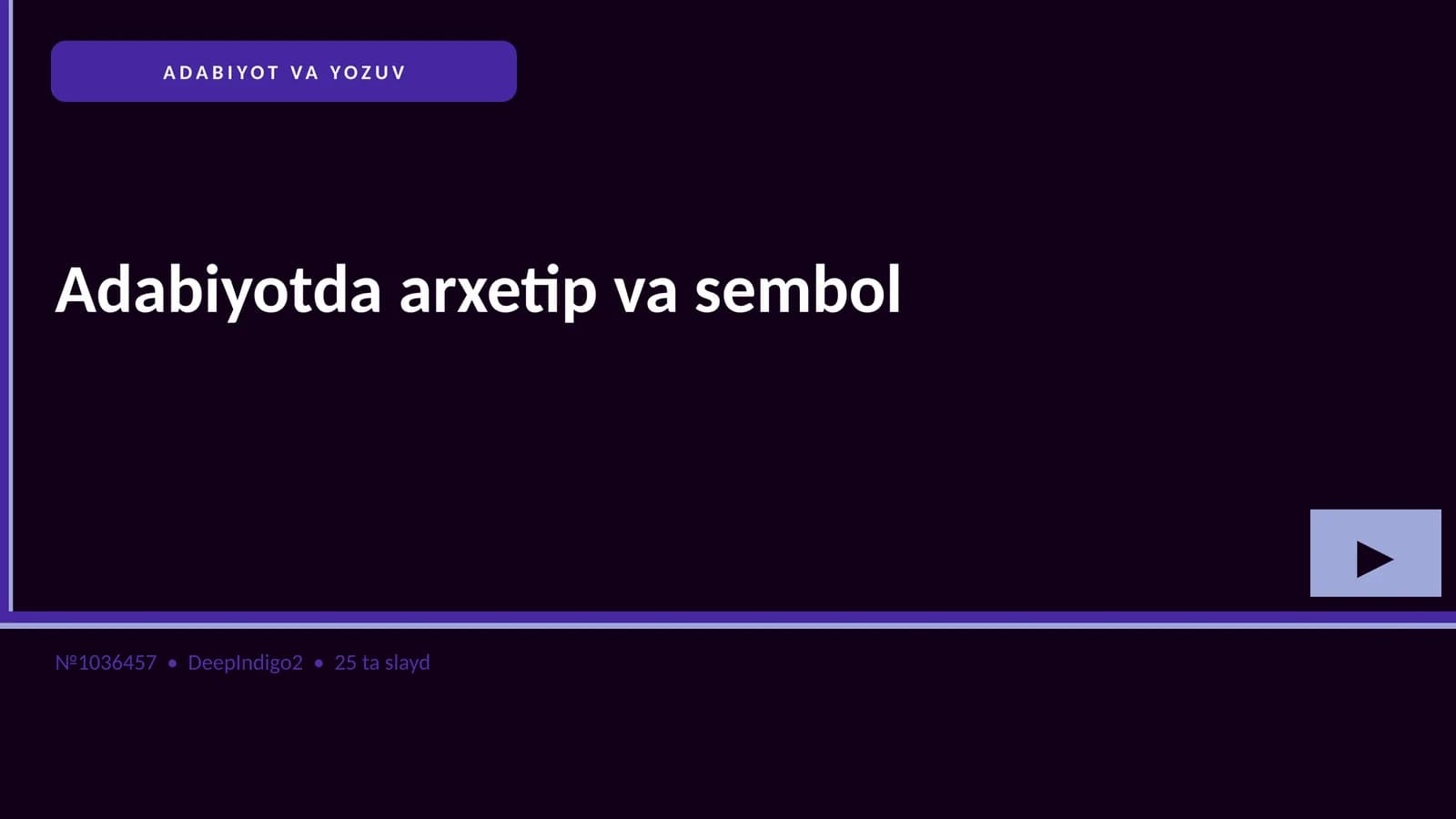 Adabiyotda arxetip va sembol