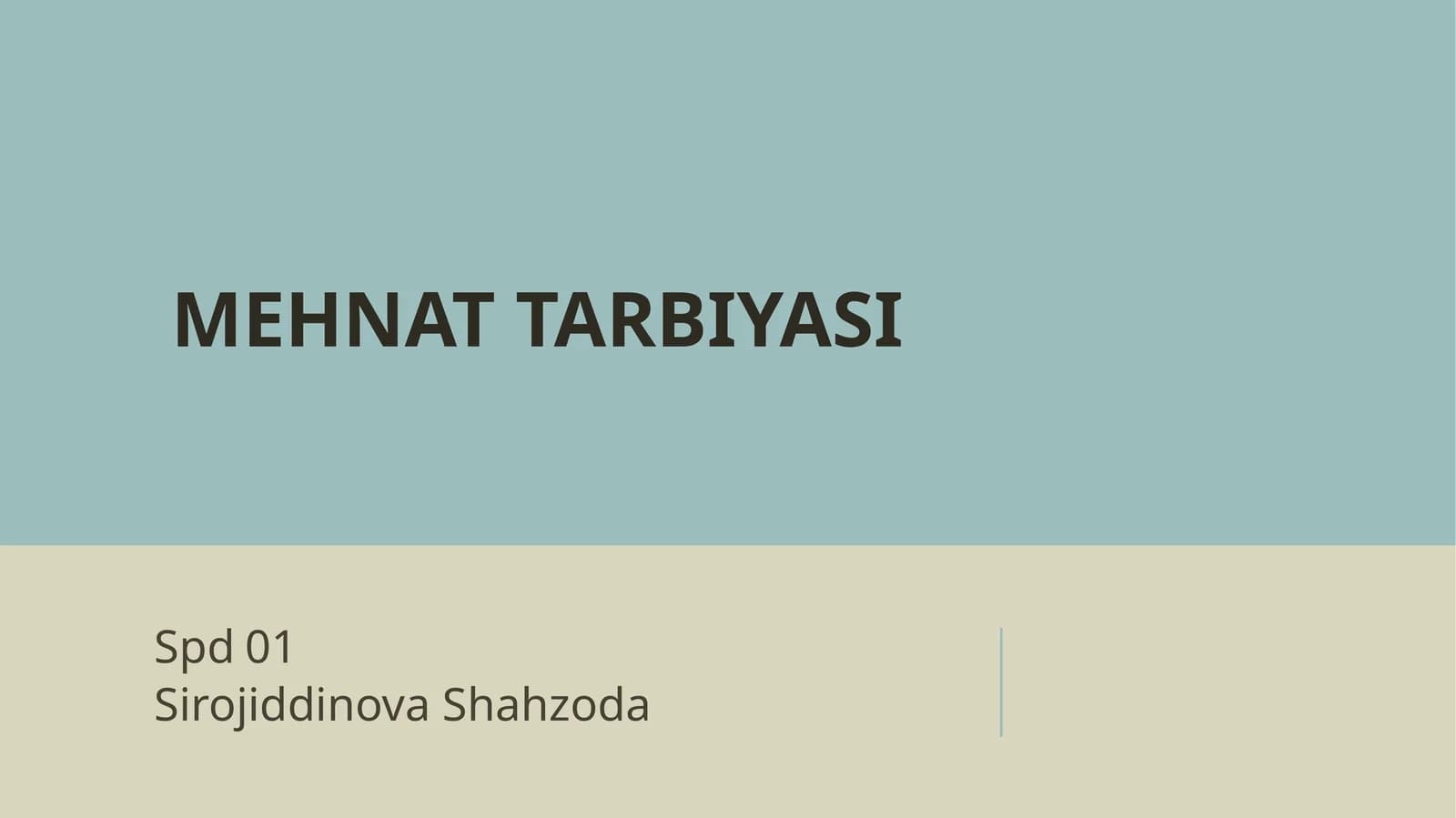 O'QUVCHILARNI ESTETIK TARBIYASI