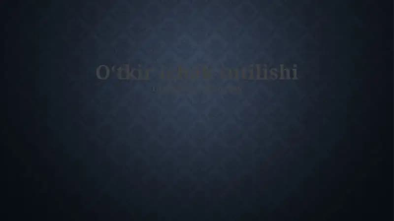 Oʻtkir ichak tutilishi