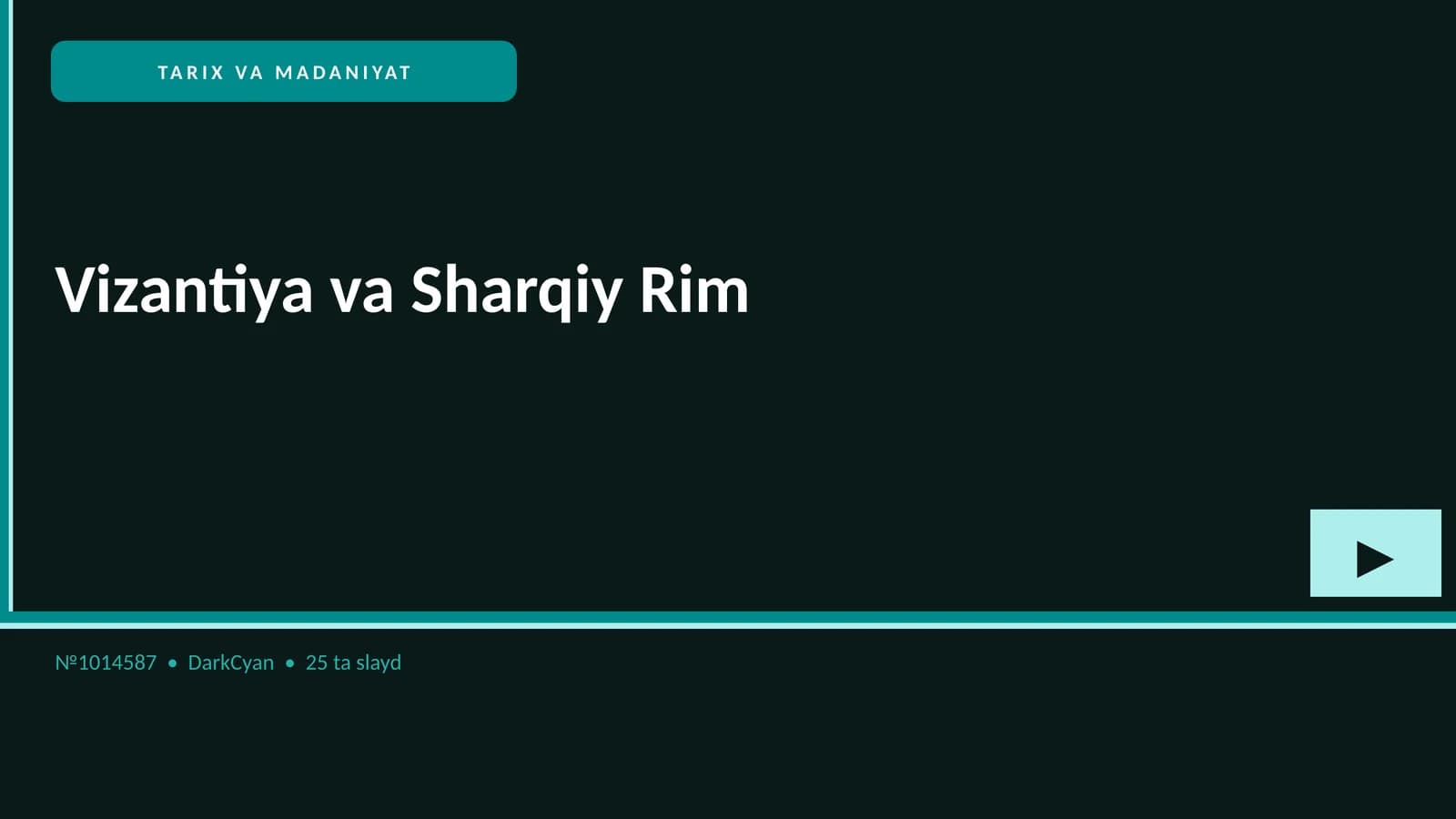 Vizantiya va Sharqiy Rim