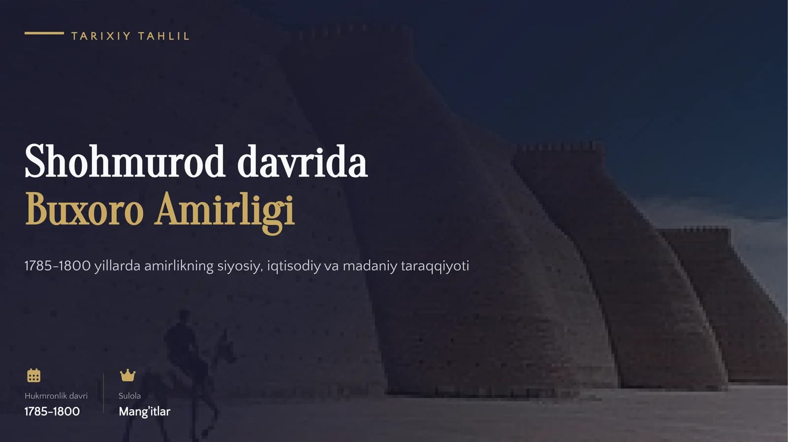 Shohmurod davrida Buxoro Amirligi