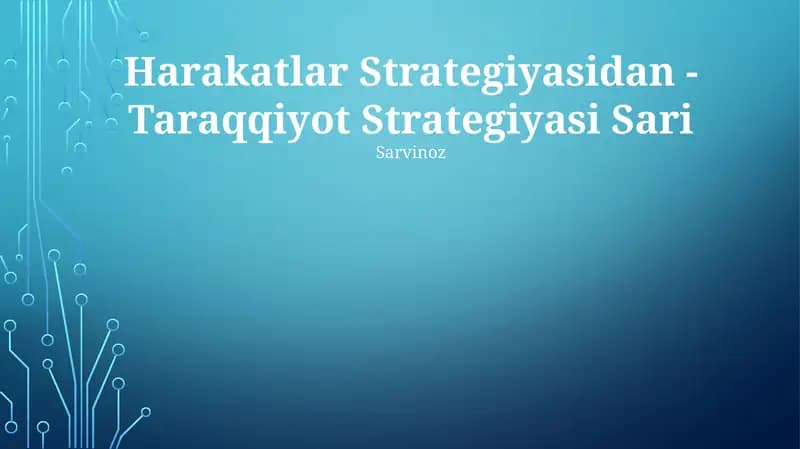 Taraqqiyot Strategiyasi