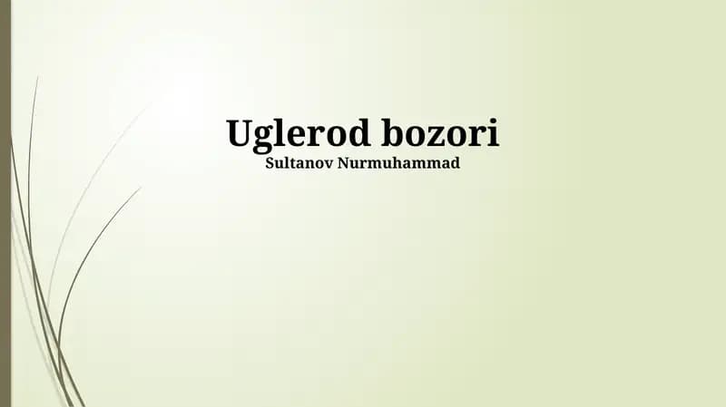 Uglerod bozori