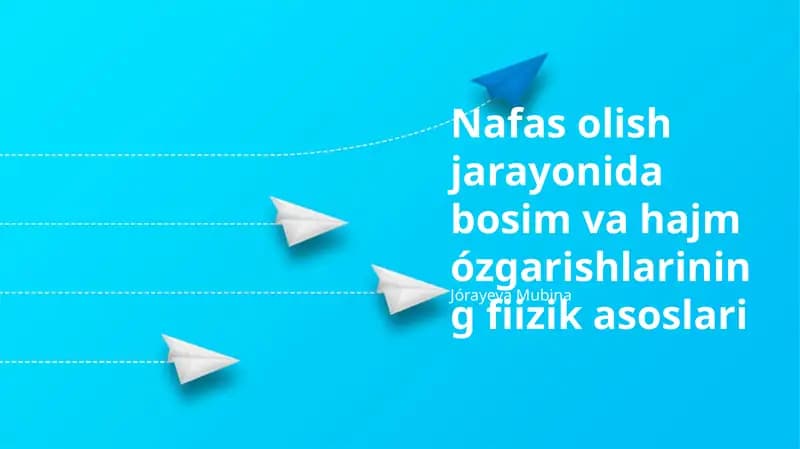 Boyle qonuni va nafas olish mexanikasi
