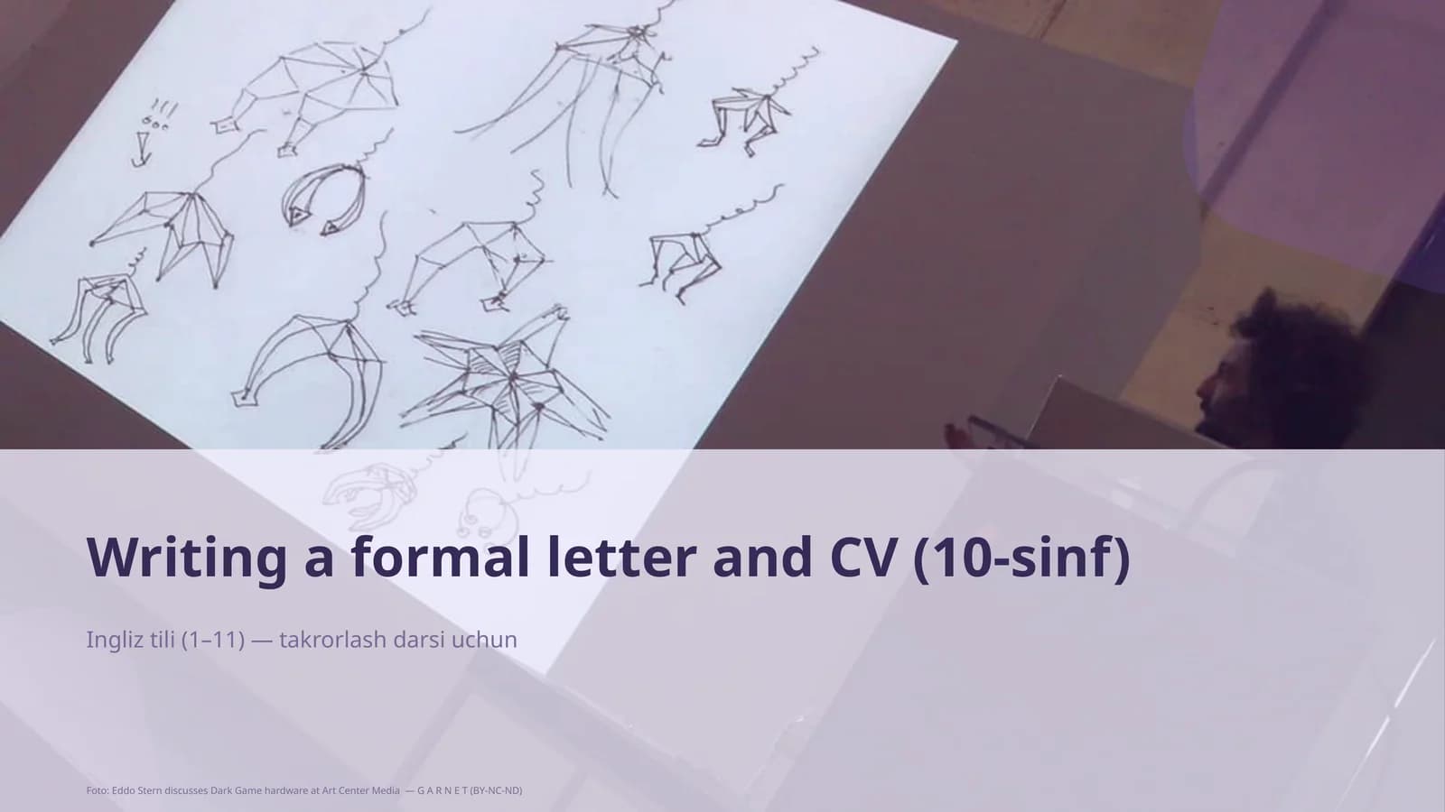 Writing a formal letter and CV (10-sinf)