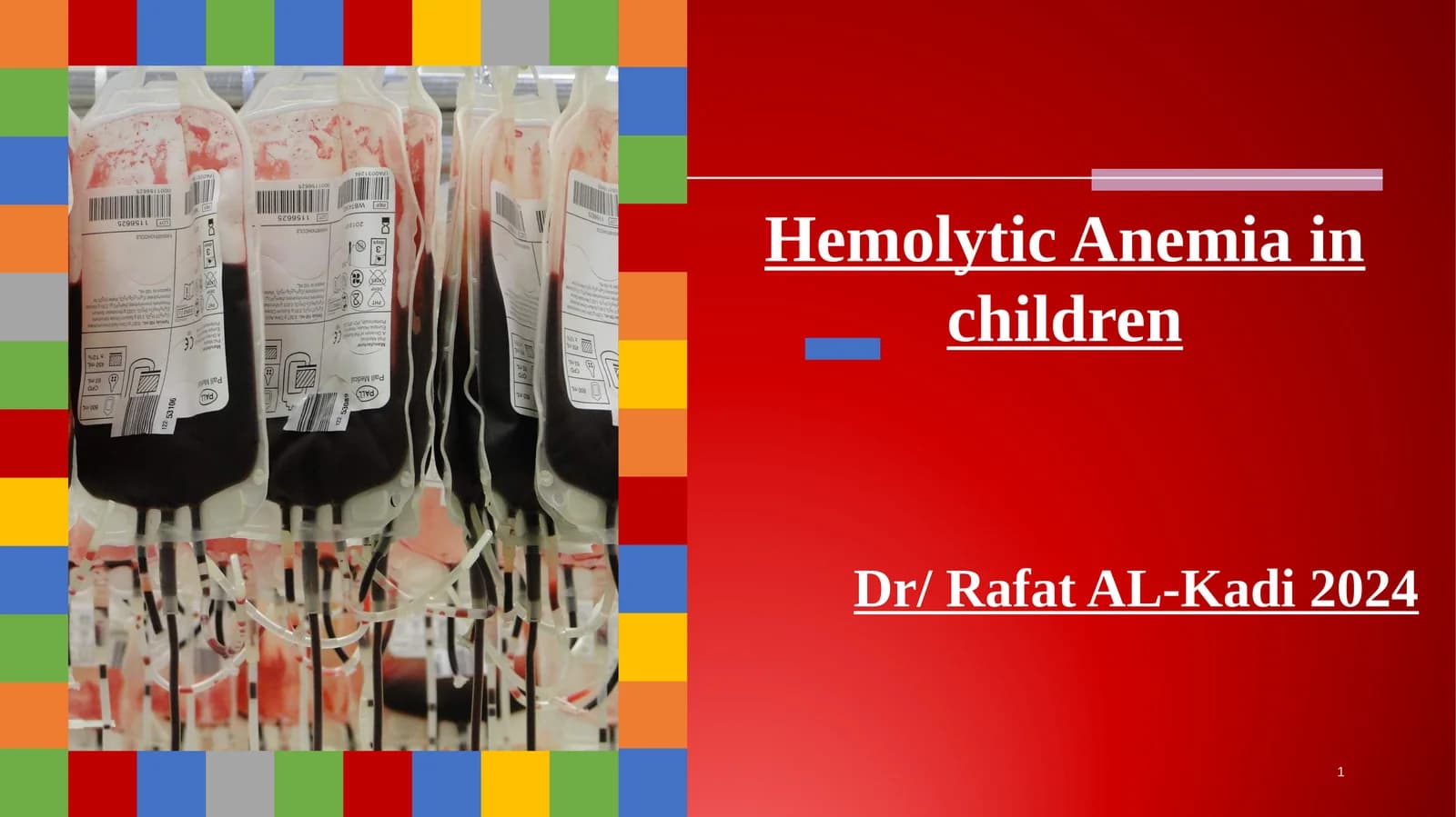 Hemolytic Anemia in Children