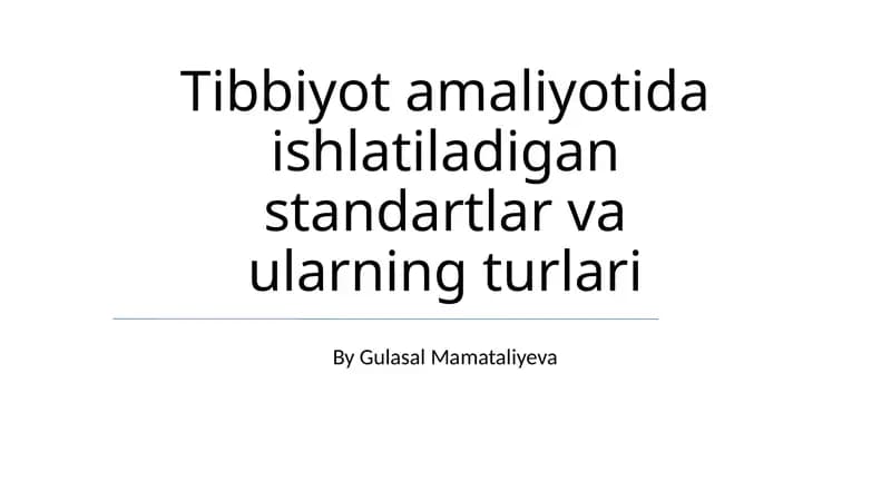 Axborot xavfsizligi standartlari