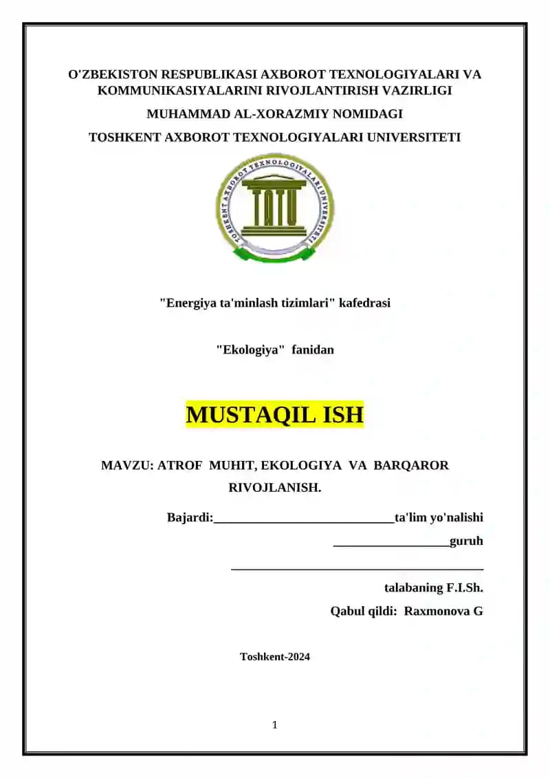 Energiya ta'minlash tizimlari
