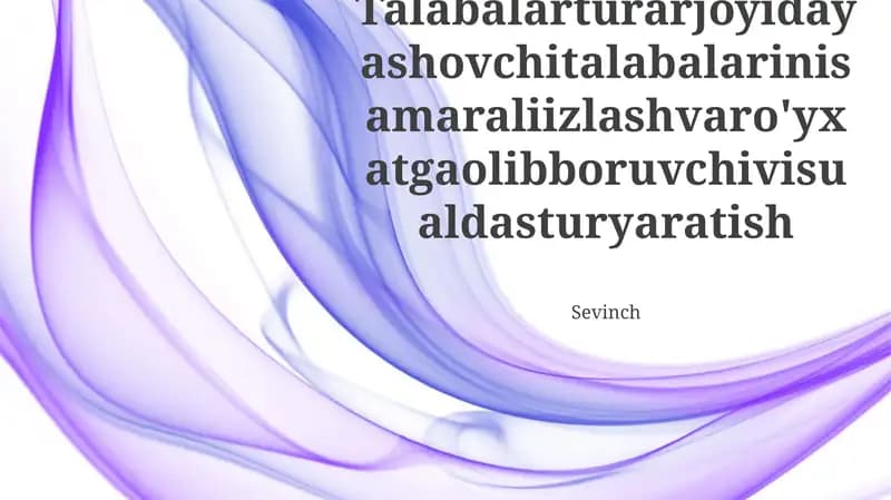Samarali Qidiruv va Ro'yxatlash Tizimi