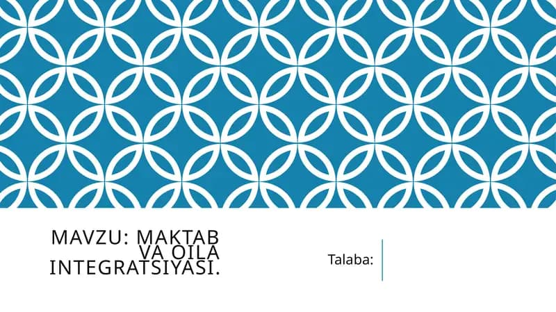 Maktabvaoilaintegratsiyasi