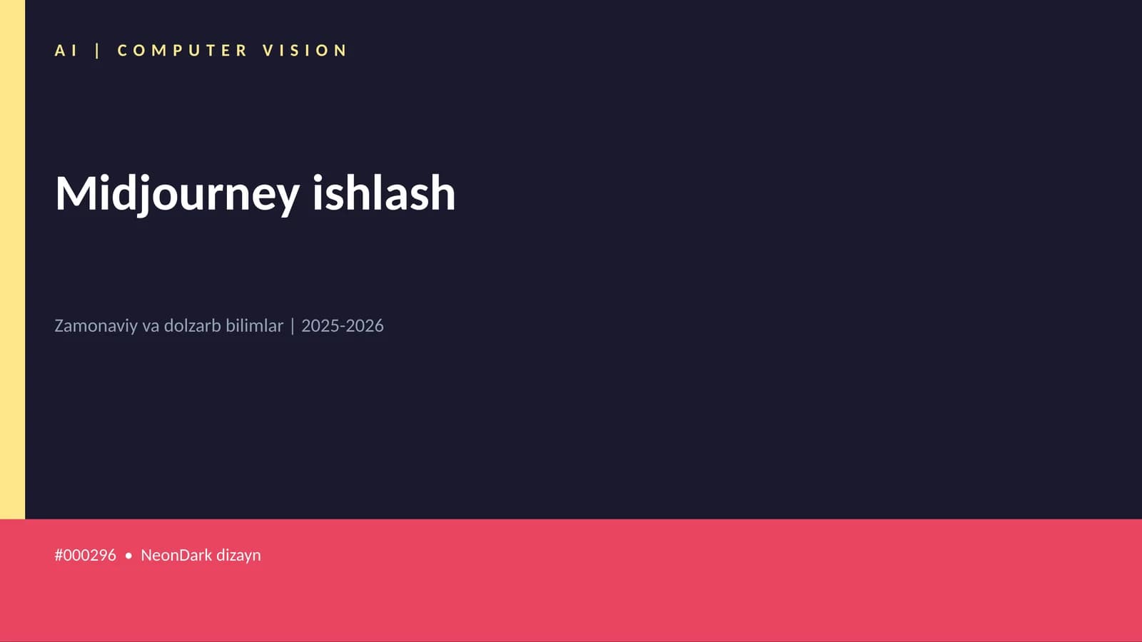 Midjourney ishlash