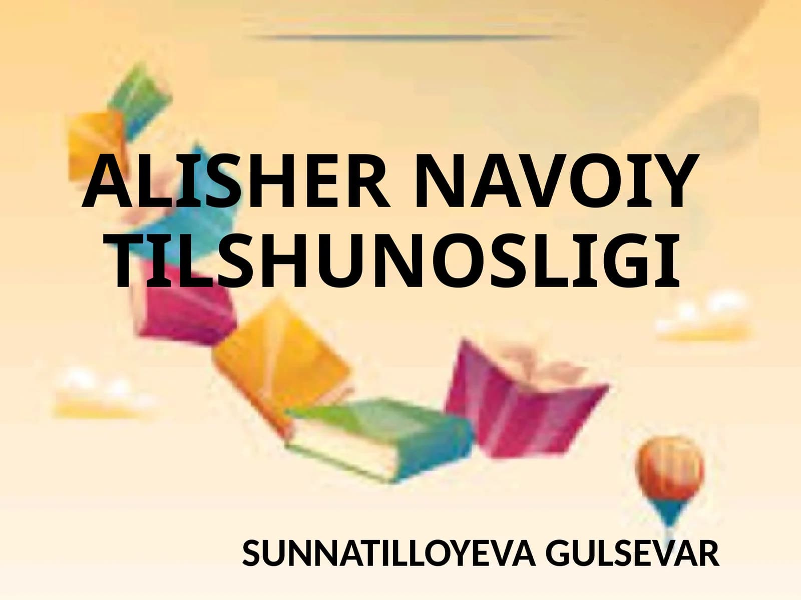 ALISHERNAVOIYTILSHUNOSLIGI
