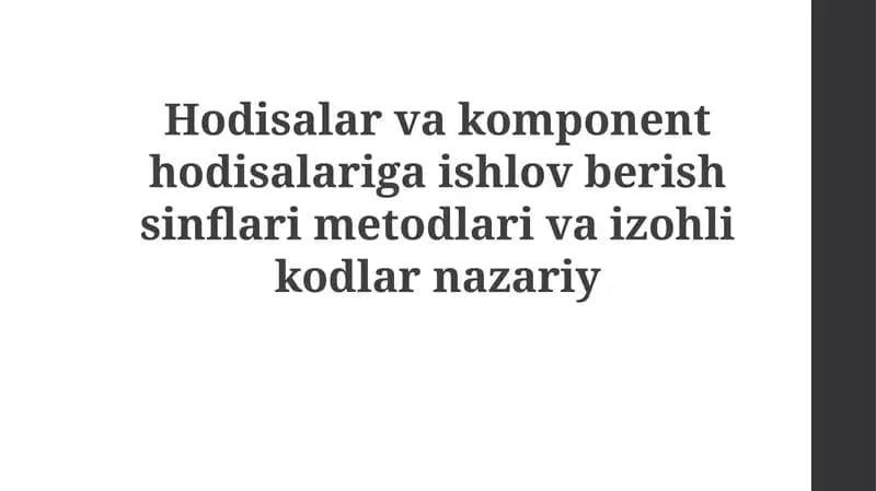 Hodisalar