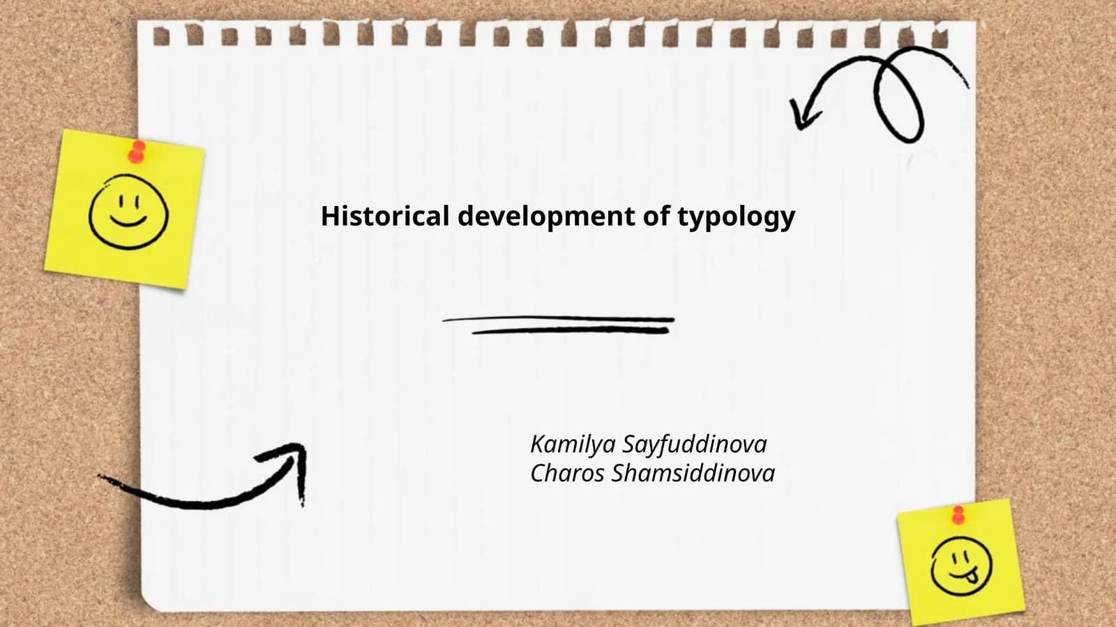Historical development of typology