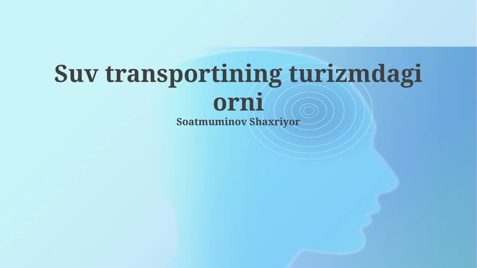 SUV transporti turizmida