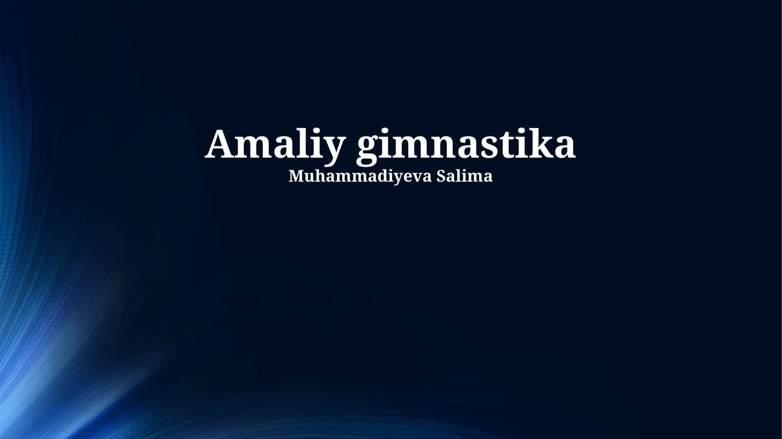 Amaliy gimnastika