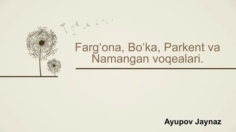 Farg'ona voqealari