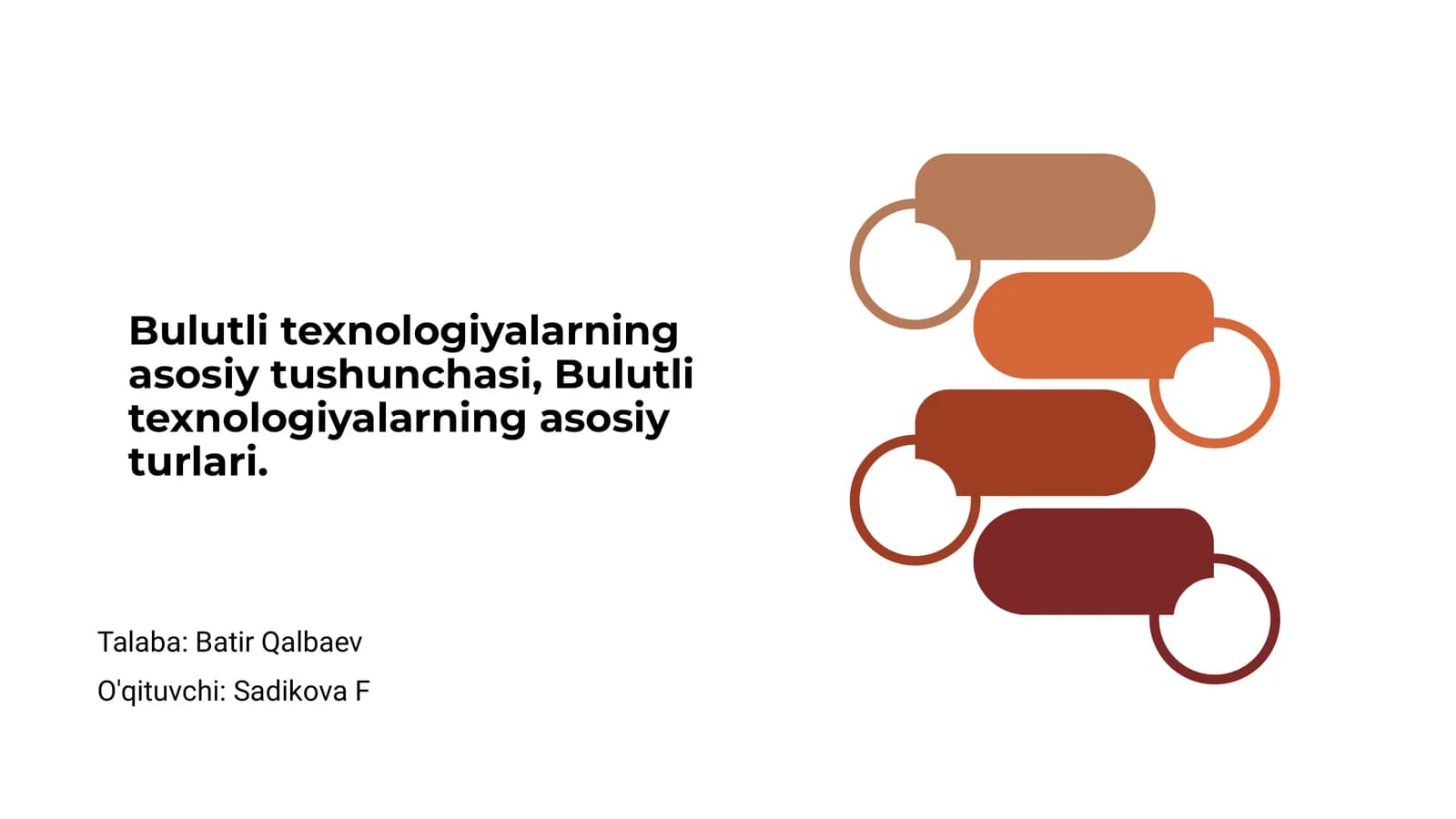 Bulutli texnologiyalarning asosiy tushunchasi