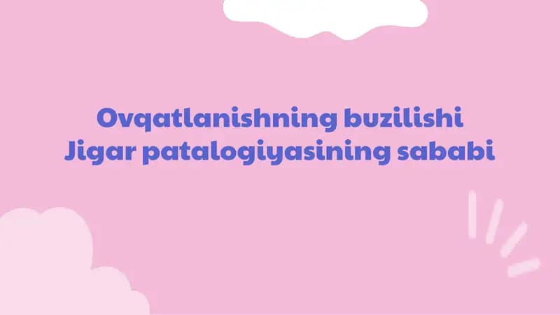 Ovqatlanish buzilishi
