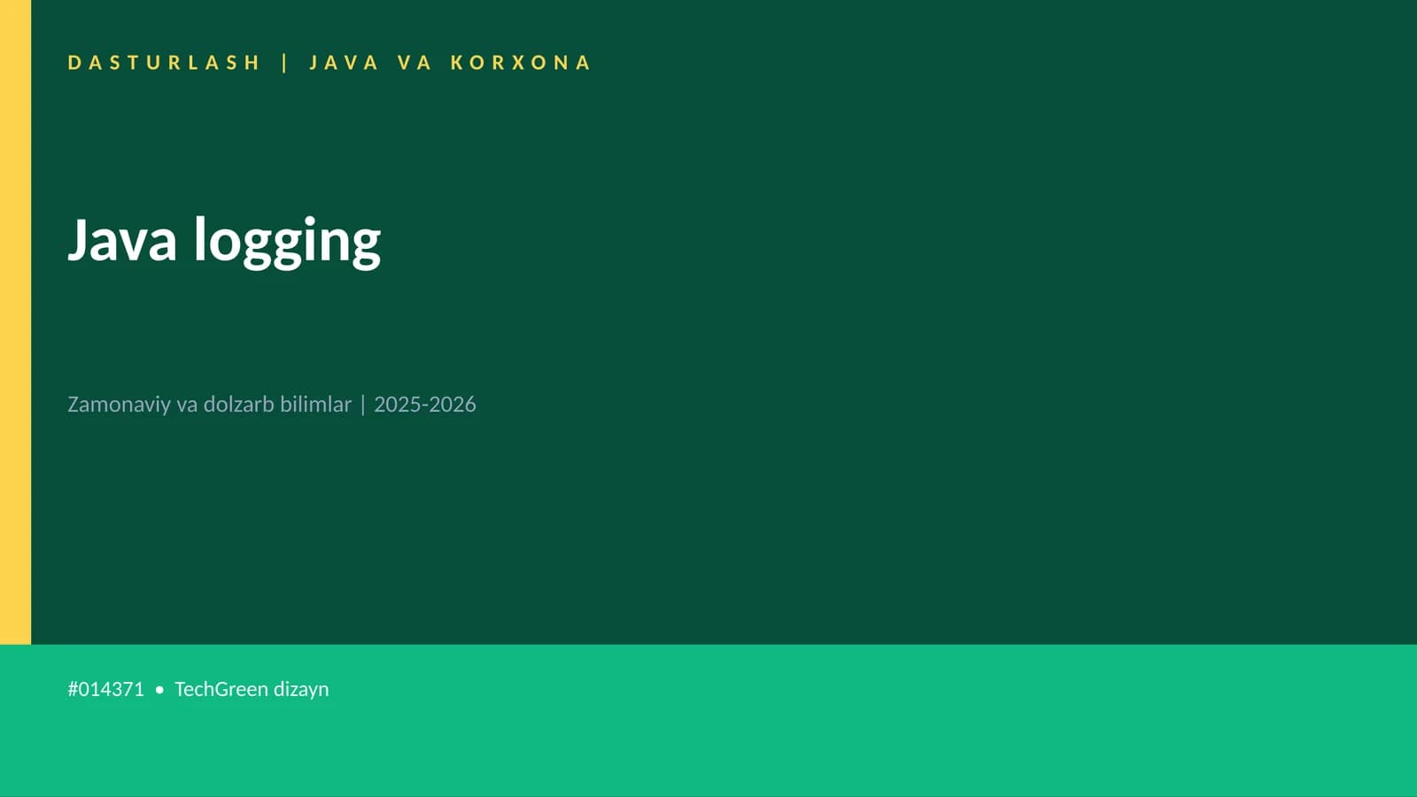 Java logging