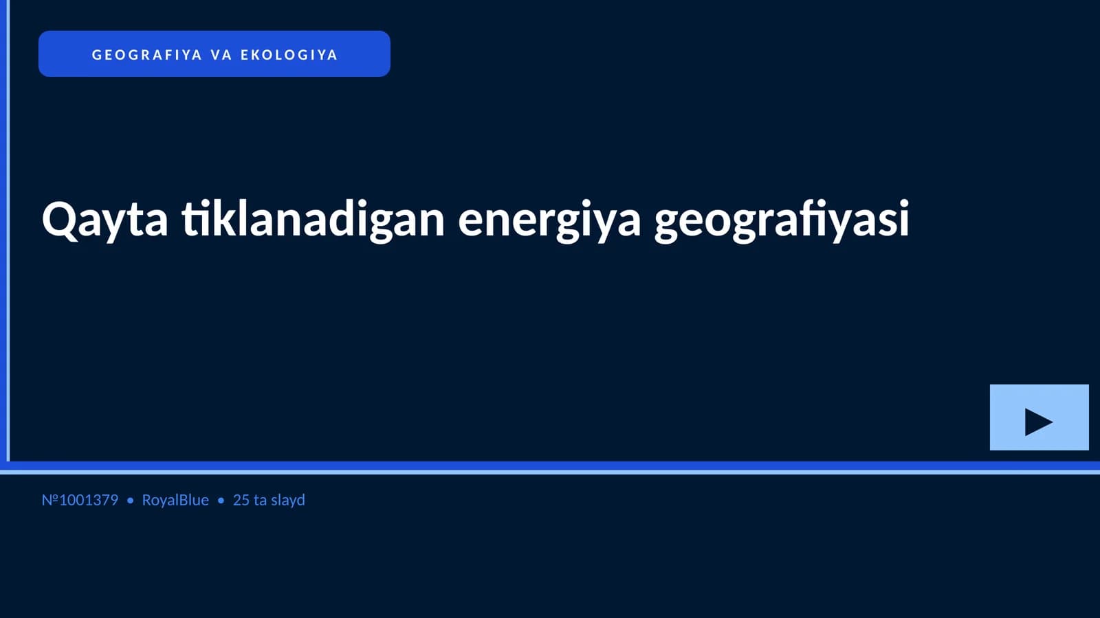Qayta tiklanadigan energiya geografiyasi