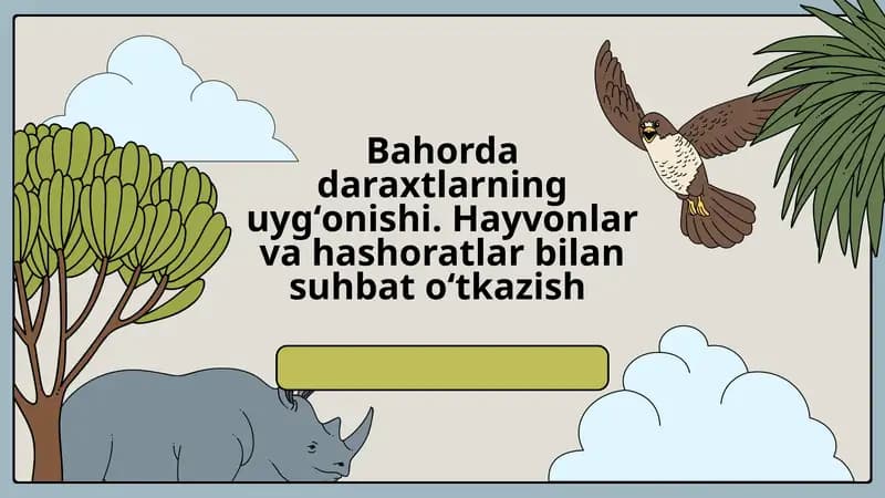 Daraxtlar va Hayvonlar