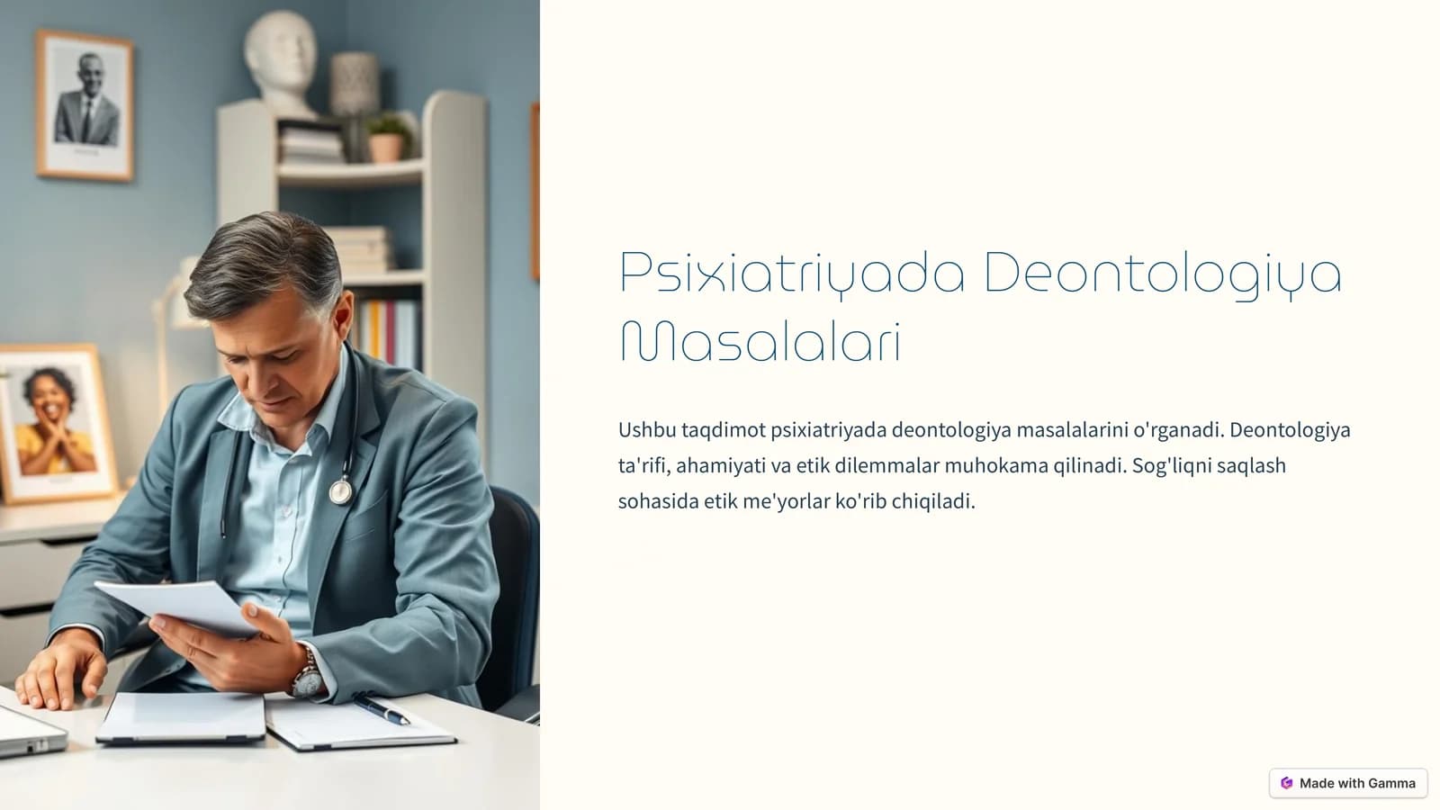 Psixiatriyada Deontologiya Masalalari