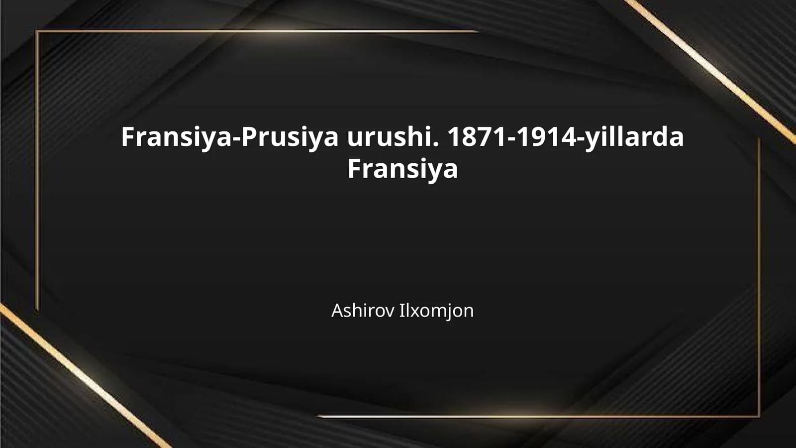 Fransiya-Prusiya urushi. 1871-1914-yillarda Fransiya