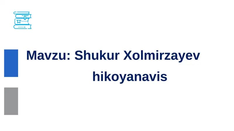 SHUKUR XOLMIRZAYEV